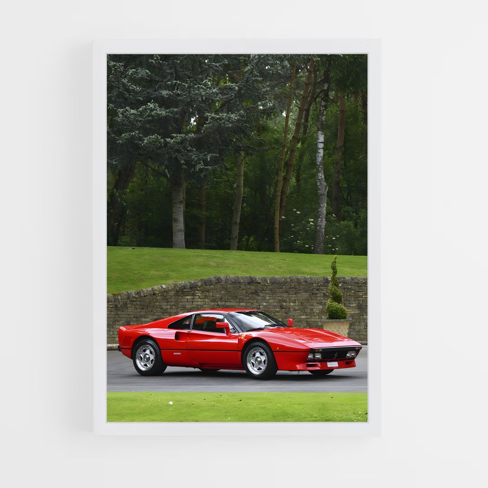 Poster Vitesse Rouges – affiche Ferrari (vue 3)